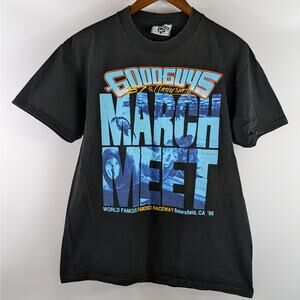 1996 Lee Lrg Drag Racing T-Shirt Vintage Mens Goodguys 37th March Meet Fomoso CA
